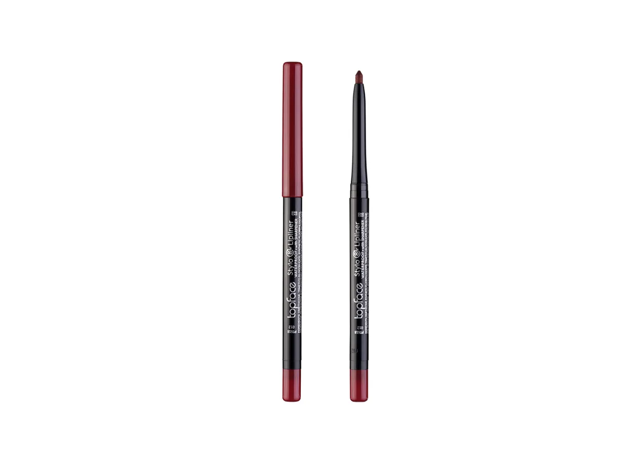 Олівець для губ Topface Stylo Lipliner 012 (вишневий) PT618 (0,29 г)