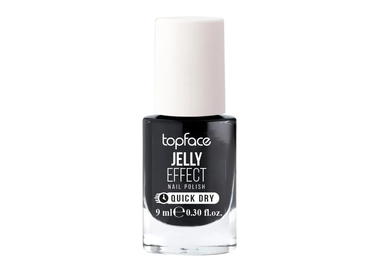 Лак для нігтів Topface Jelly Effect 044 (чорний) PT110 (9 мл)