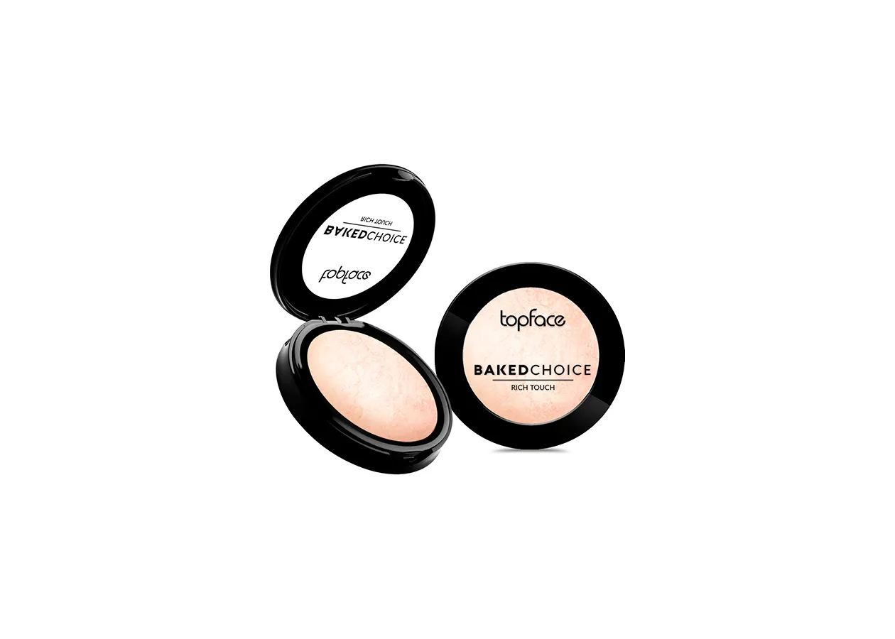 Хайлайтер запечений Topface Baked Choice Rich Touch 001 Champagne (світло-бежевий) PT702 (6 г)