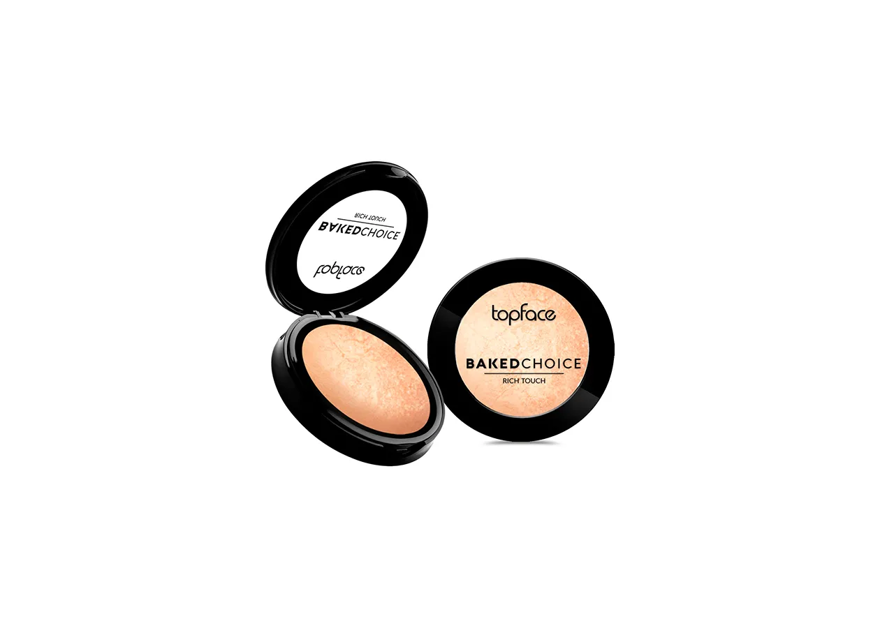Хайлайтер запечений Topface Baked Choice Rich Touch 002 Moon Light (золотистий) PT702 (6 г)