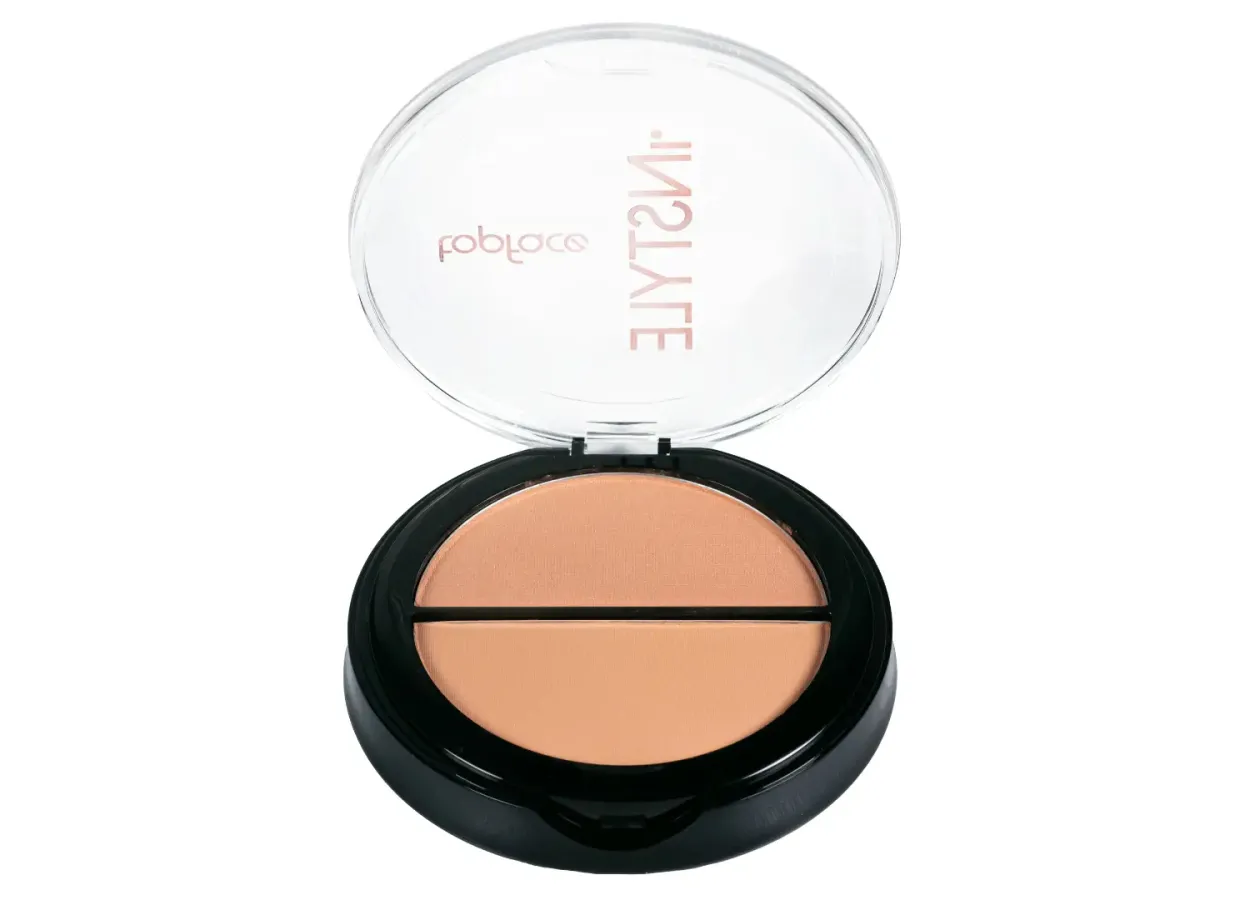 Рум’яна двоколірні Topface Instyle Twin Blush On 003 (персиково-бежевий сатиновий та бежевий матовий) PT353 (10 г)