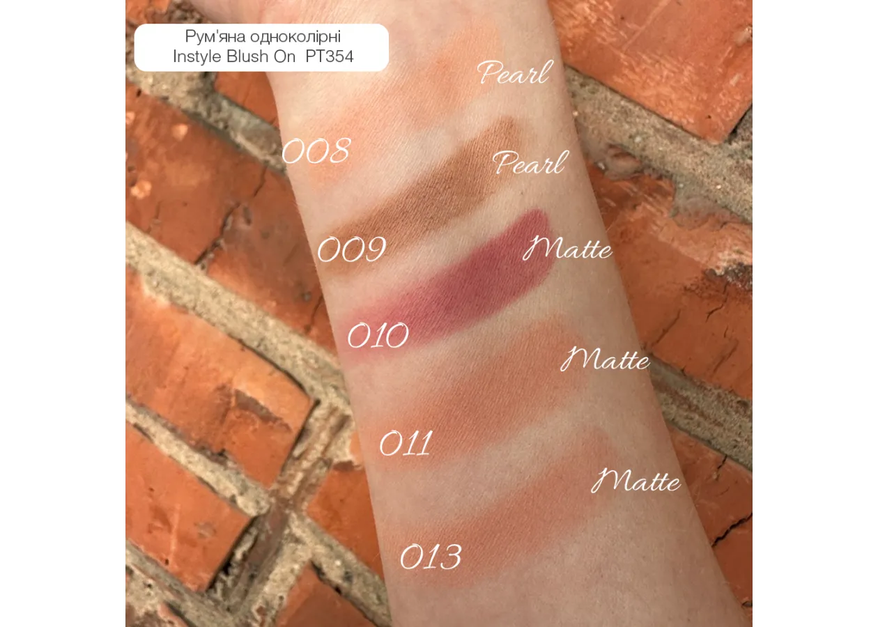 Рум’яна одноколірні Topface Instyle Blush On 003 (рожевий ніжно-сатиновий) PT354 (10 г) - Фото 4