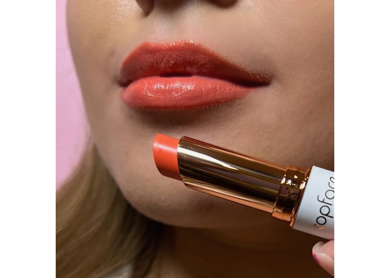Помада для губ TopFace Sensitive Stylo 009 Lucky Coral (кораловий) PT157 (3,5 г) - Фото 2