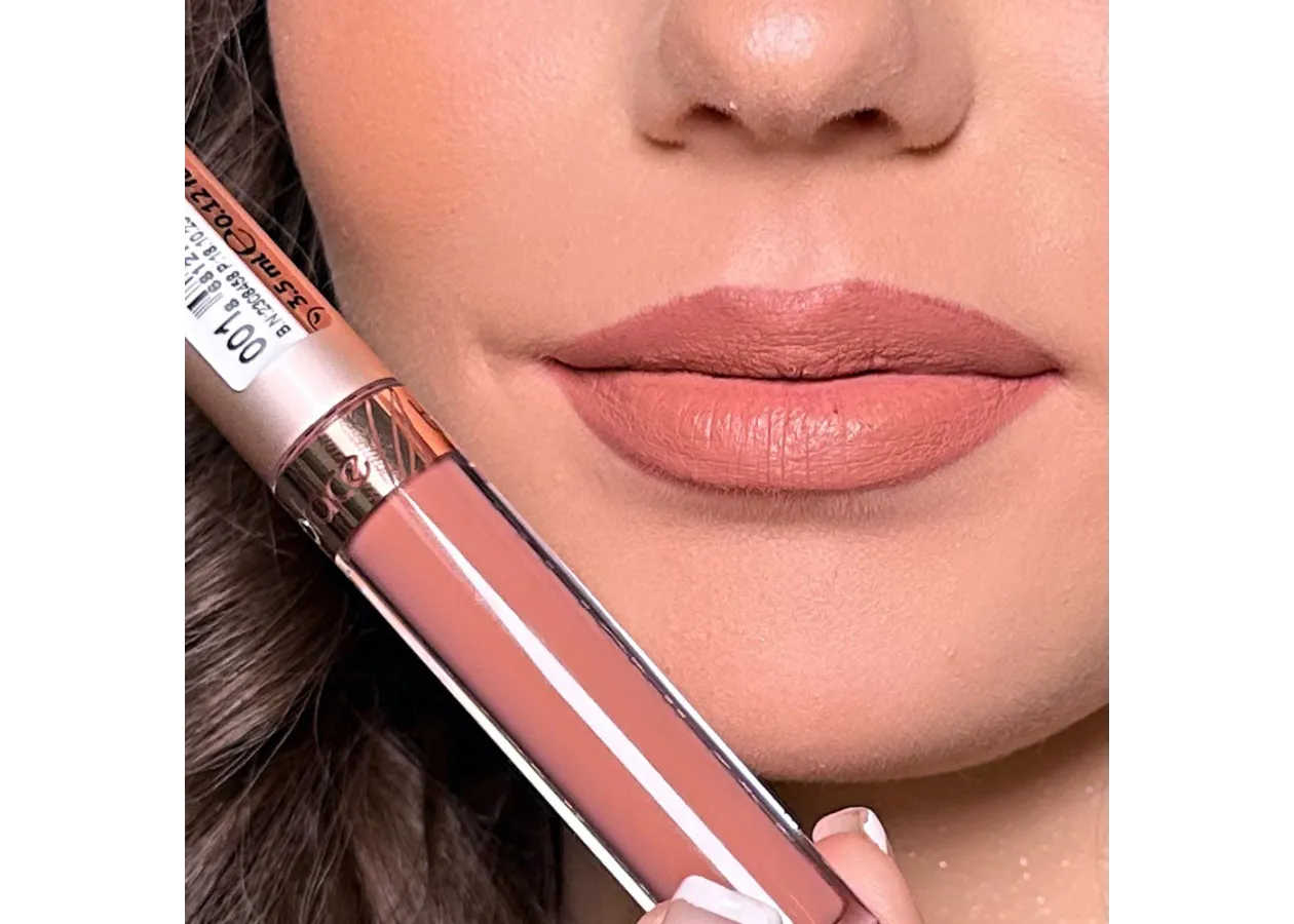 Рідка матова помада для губ Topface Instyle Extreme Matte 001 (рожево-бежевий) PT206 (3,5 мл) - Фото 2