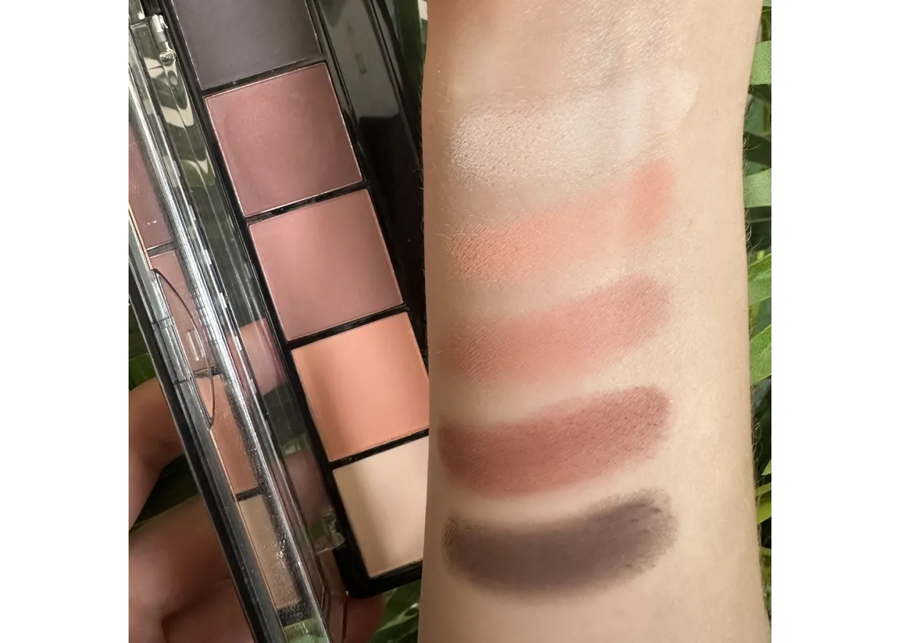 Тіні для повік 5-колірні Topface Pro Palette 015 (бежево-коралові) PT501 (8 г) - Фото 2