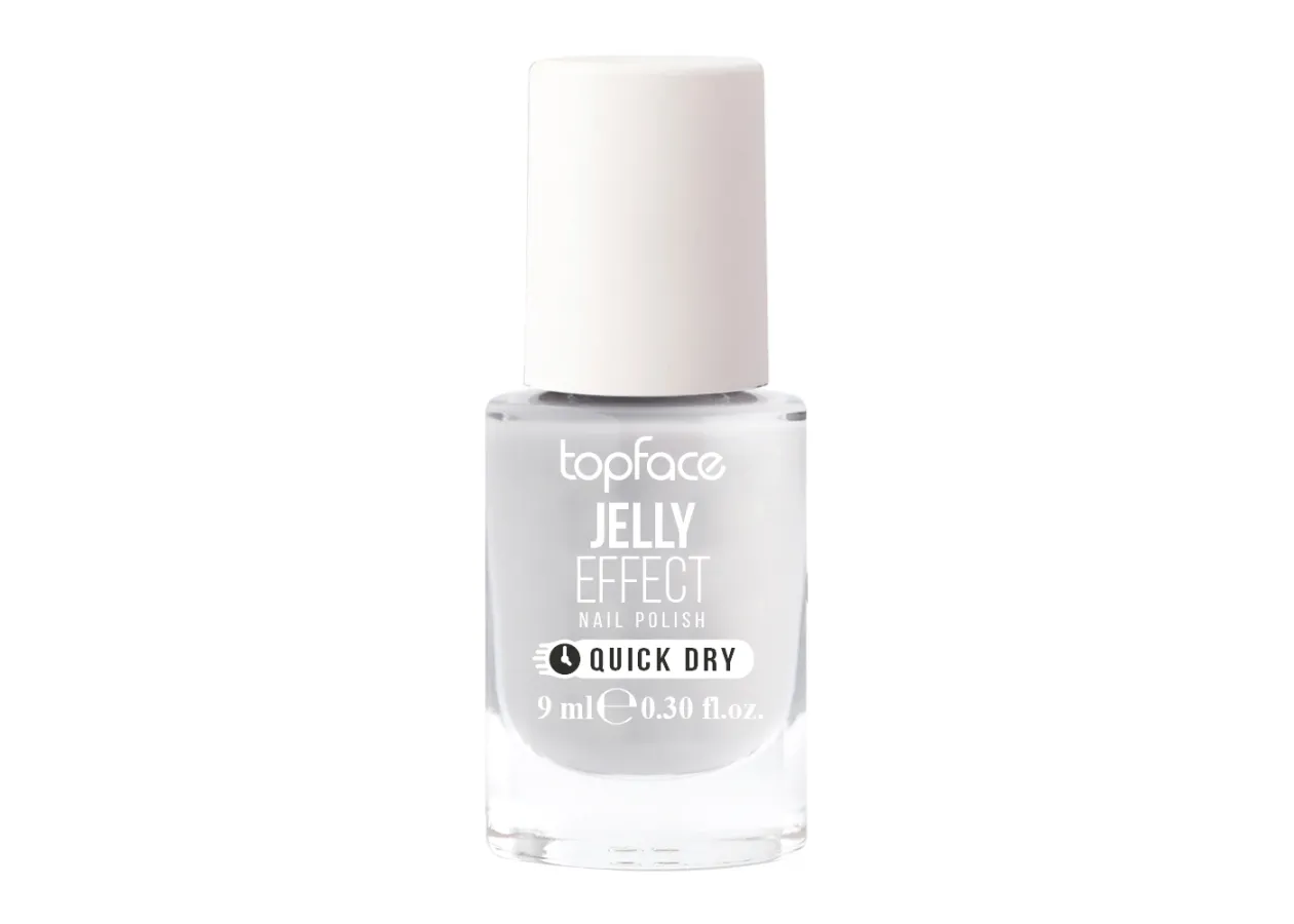 Лак для нігтів Topface Jelly Effect 011 (сіро-білий) PT110 (9 мл)