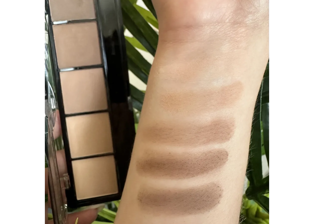 Тіні для повік 5-колірні Topface Pro Palette 019 (бежево-коричневі) PT501 (8 г) - Фото 2