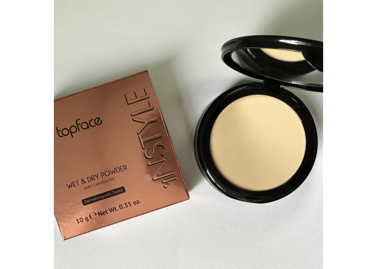 Пудра компактна Topface Instyle Wet & Dry Powder 006 Beige (насичений бежевий) PT261 (12 г) - Фото 4