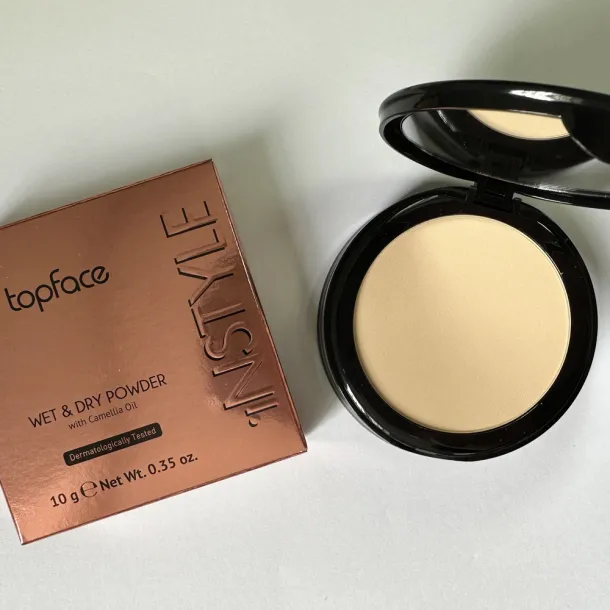 Пудра компактна Topface Instyle Wet & Dry Powder 006 Beige (насичений бежевий) PT261 (12 г) - Фото 4
