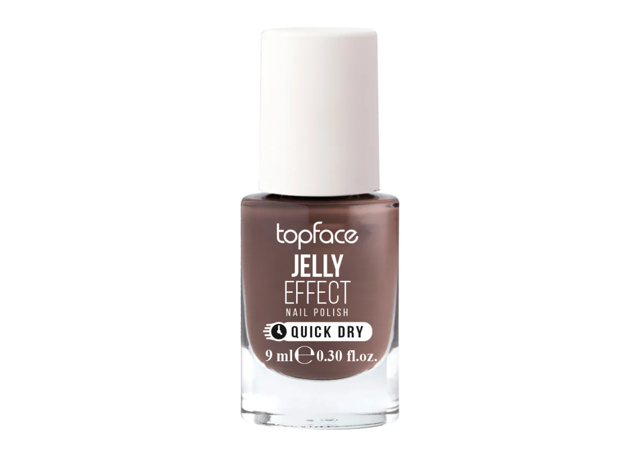 Лак для нігтів Topface Jelly Effect 024 (світло-коричневий) PT110 (9 мл)