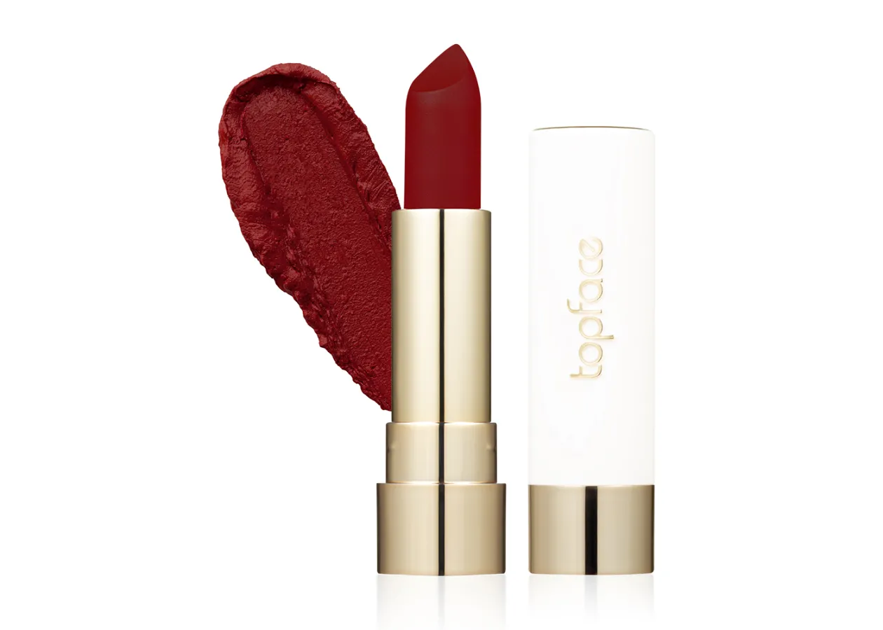 Помада для губ м’яка матова TopFace ProHD Soft Matte 020 Lady Danger (бордо) PT158 (4 г)