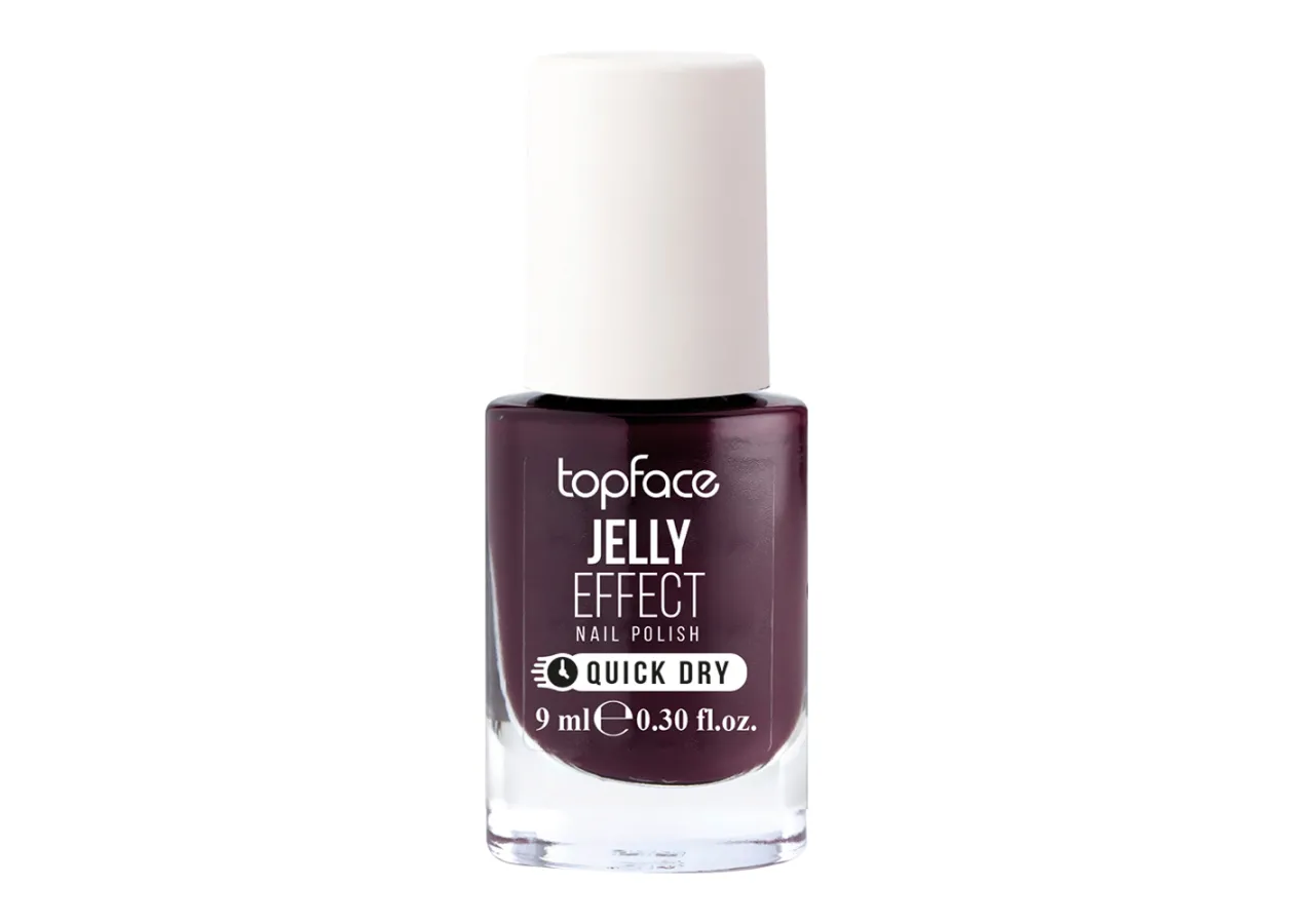 Лак для нігтів Topface Jelly Effect 057 (темний винний) PT110 (9 мл)