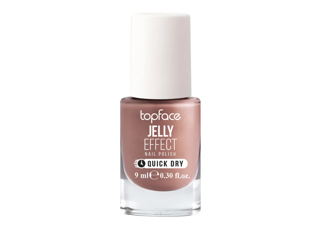 Лак для нігтів Topface Jelly Effect 056 (пастельний коричневий) PT110 (9 мл)