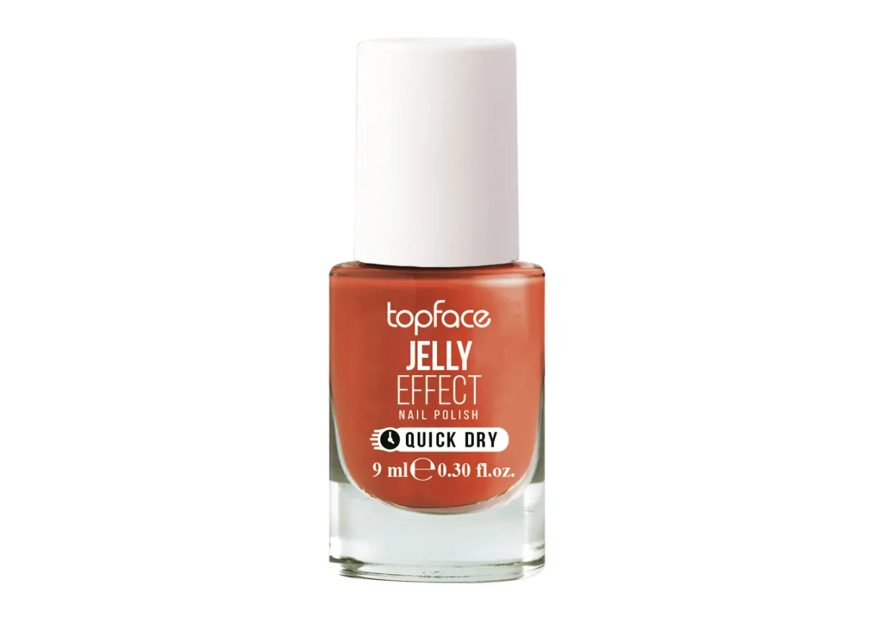 Лак для нігтів Topface Jelly Effect 062 (жовтогарячо-червоний) PT110 (9 мл)