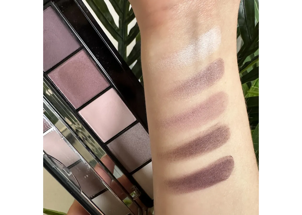 Тіні для повік 5-колірні Topface Pro Palette 005 (рожево-сливові) PT501 (8 г) - Фото 2