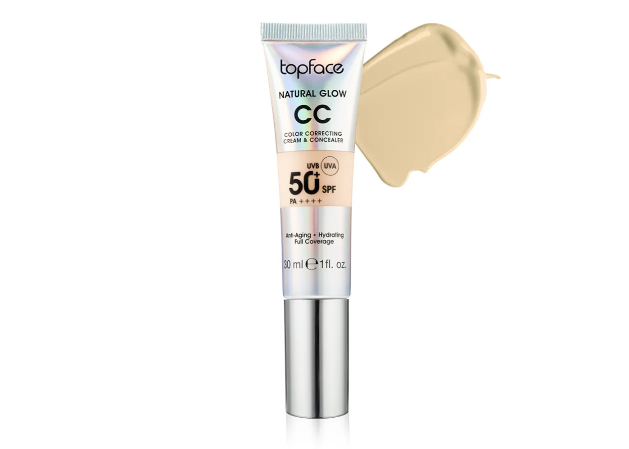 CC-крем Topface Natural Glow Cream & Concealer 05 Yellow Sand (пісочний, теплий) PT472 (30 мл)