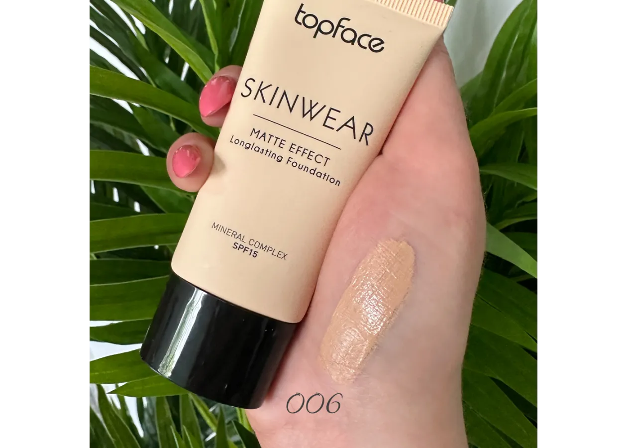 Тональний крем Topface SkinWear Matte Effect 006 Dark Sand (темний піщаний) PT468 (30 мл) - Фото 2